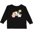 thumbnail image 3 of Inktastic Fun Farm Animals Cow, Pig, Chick Boys or Girls Long Sleeve Toddler T-Shirt, 3 of 5