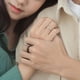 thumbnail image 5 of Pareja de anillos a juego para el hombre la mujer personalizada ajustable Sol Luna Anillo Set Ángel Diablo anillos abiertos Pareja de anillos de promesa a juego para el novio novia regalos, 5 of 8