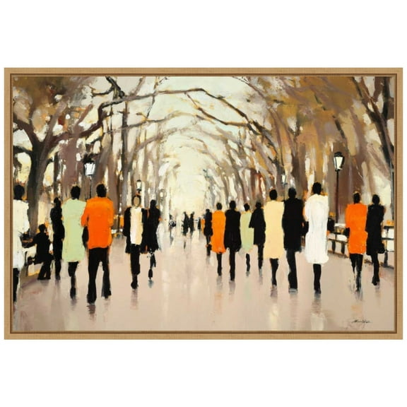 Amanti Art Poets Walk Framed Canvas Wall Art Print
