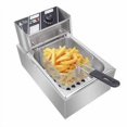 thumbnail image 1 of ColorJoy Electric Deep Fryer with Basket 6.3QT/6L 2500W MAX Countertop Deep Fryer Commercial Large TankStainless Steel French Fries Fryer Restaura, 1 of 4