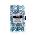 thumbnail image 3 of John Bead 1000pcs Aqua AB Round Oval Acrylic Plastic Flat Back Rhinestones Assorted Box, 3 of 7