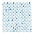 thumbnail image 3 of Ambesonne Blue Shower Curtain, Raindrops White Navy, 69"Wx70"L, Pale Blue, 3 of 5