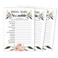thumbnail image 1 of Inkdotpot Scramble Bridal ShowerGameCards FloralParty Wedding Supplies 50-Pack Wedding Word, 1 of 7
