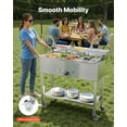 thumbnail image 3 of VEVOR Commercial Propane Steam Table Food Warmer 5 Food Pans & 3 Condiment Pans, 3 of 9