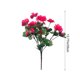 thumbnail image 2 of Real Sentir Flores Artificial Azalea Ramo Rosa Caliente 13.78In, Ornamentos Rojos Oscuros, Simulación Verde para Arreglo de Decoración Del Jardín Del Hogar, 2 of 6