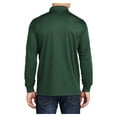 thumbnail image 2 of Yellow Rooster Men's Long Sleeve Micropique Sport-Wick Polo Shirt Forest Green L, 2 of 8