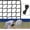 Net with Rope, variant on Baseball Softball Backstop Nets - Heavy Duty Sports Barrier with 33FT Rope & Steel Hanging Kit, Sport Nets for Baseball Basketball Soccer Lacrosse Hockey