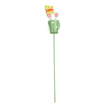 

MWstore Flower Pot Pick Plug in Mini Size Decorative Micro Landscape Decoration Animal And Plant Decorate Metal Iron Bird Butterflies Flo