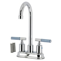 Kingston Brass KB8491KPS Verona Double-Handle 4" Centerset Bar Faucet, Polished Chrome