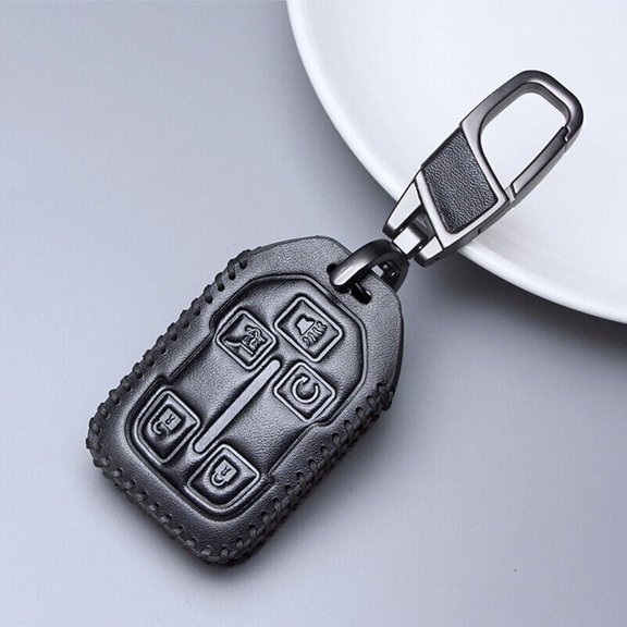 Leather Remote Fob Smart Protective Keyless Key Cover Case For Chevy GMC HYQ1AA