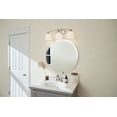 thumbnail image 4 of Kichler Calleigh 26" 3 Light Brushed Nickel Vanity Light with Satin Etched Glass Shades, 4 of 7