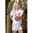 thumbnail image 3 of Cute Christmas Santa Claus Checklist Women's Plus Size Graphic Tee Brisco Brands 3X, 3 of 5