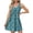 Blue Floral, variant on Summer Dresses for Women V Neck Sleeveless T Shirt Dress Casual Beach Sundress with Pockets