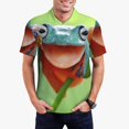 thumbnail image 1 of Fotbe Flying Frog On Branch Camiseta Polo de Golf para Hombre con Estampado – Camisa Deportiva Transpirable con Cuello Abotonado-Large, 1 of 6