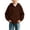 A19 Brown, variant on Boys Girls Zip Up Hoodies Casual Loose Fit with Front Pockets Drop Shoulder Warm Comfortable Fabric for Fall Outdoor Activewear Kids Long Sleeve Basic Jackets