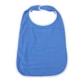 thumbnail image 2 of Adult Bib, Soft Adjustable Terry Bib Clothing Protector  for Nursing Homes Blue,Gray, 2 of 7