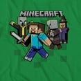 thumbnail image 3 of Minecraft Boys T-Shirt, Graphic Creeper Face Minecraft Shirt Kelly Green - XS, 3 of 6
