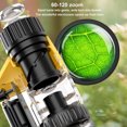 thumbnail image 4 of FHBVT Kids Portable Microscope 60-120x Optical Zoom Built-in LED Light ABS Ergonomic Grip for Outdoor Exploration Science Learning Microcosm Observation Children Educational Toy with AAA Battery, 4 of 9