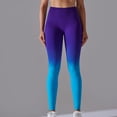 thumbnail image 4 of Ynynloco Leggings for Women Gradient Butt Lifting Seamless High Waisted Compression Yoga Pant Workout Tummy Control Running Quick Dry Leggings, 4 of 7