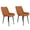 Brown, variant on LAZY BUDDY 2-Piece Dining Chairs Set, Modern Upholstered Dining Room Chairs with High Back, Metal Legs for Kitchen, Living Room