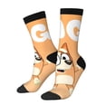 thumbnail image 2 of Lsque Bluey Printed Men's Crew Socks, Soft Durable Breathable Moisture-Wicking with Odor Control Cotton socks, 2 of 7
