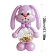 thumbnail image 2 of Purple Easter Basket Shaped Balloon Candy Storage Decor Hanging Egg Hunt Party Decoration For Spring Holiday Home, 2 of 6