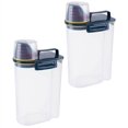 thumbnail image 3 of POINTERTECK 2X Powder Storage Box Plastic Kitchen Rice Storage Bin Rice Grains Container Laundry Powder Detergent Case with Mouth, 3 of 8