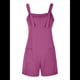 thumbnail image 3 of Cortos de Verano A para Mujer, Casuales Sin Mangas con Bolsillos Púrpura 4XL, 3 of 8
