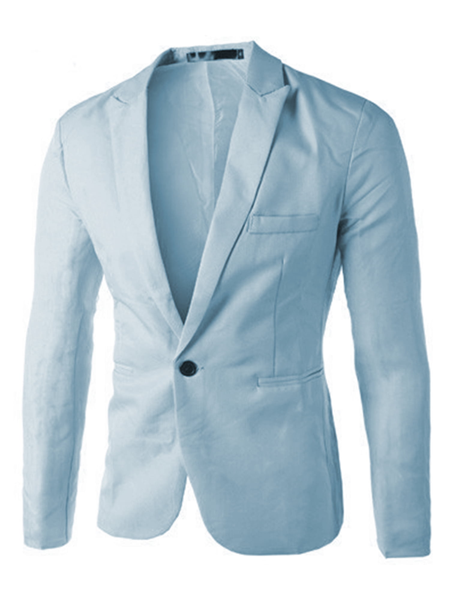 PHSHY Men's Casual Suit Blazer Jackets Lightweight Tailored One Button Work Business Sport Coat Outwear Tops 