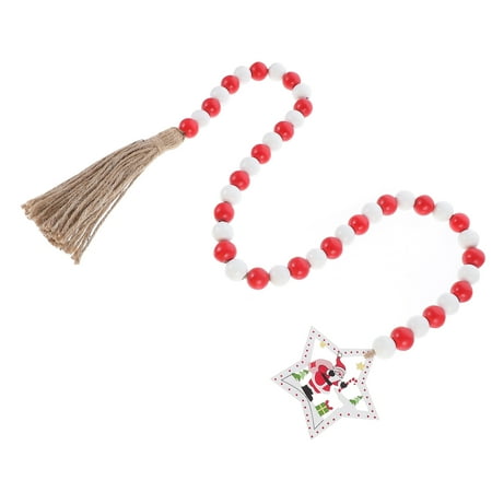 

NUOLUX 1pc Creative Wood Bead String Pretty Tassel Bead String Tassel Bead Pendant