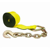 (20 Pack) 2 in. x 30 ft. Winch Strap with Chain Anchor Extension Flatbed Truck Trailer Tie Down