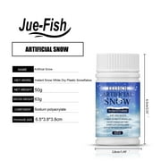 RKZDSR Artificial Instant Snow Powder - 50g Inflatable Snow for Winter Decorations, Fake Snowflakes for Indoor Shooting, Holiday Crafts & Party Decor - Eco-Friendly, Easy to Use