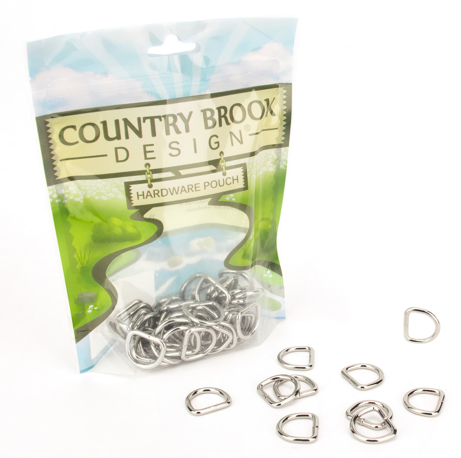 10 Country Brook Design® 1/2 Inch Welded D-Rings 