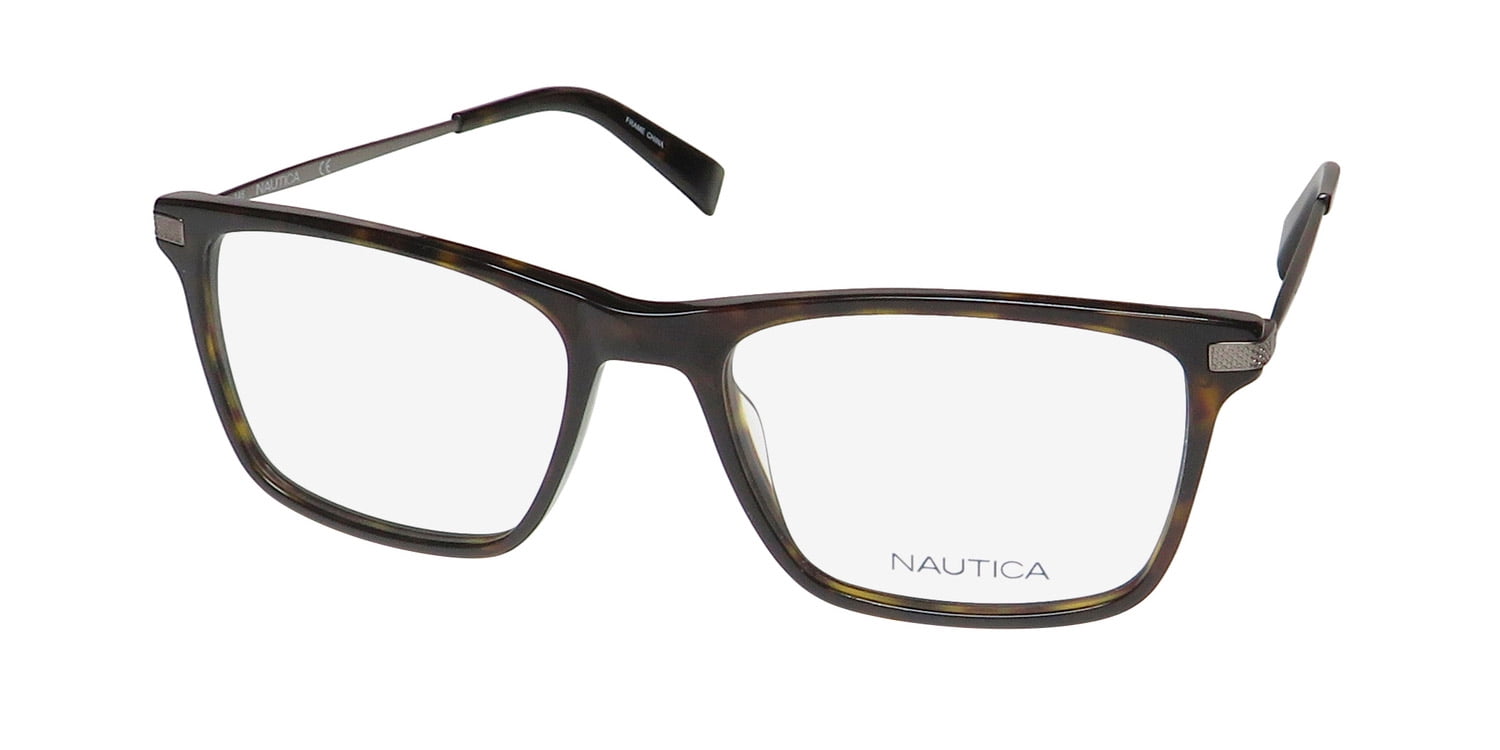 Nautica N8187 206 Men's Dark Tortoise Full Rim Frame Eyeglasses