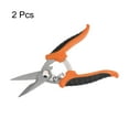 thumbnail image 3 of Uxcell 2pcs Industrial Scissors 7 Inch Stainless Steel Shears Blades with Orange Black Handle, 3 of 6
