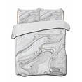 thumbnail image 2 of White Gray Marble Twin Size Down Alternative Comforter, Lightweight Comforter Quilt Bedding Set with Pillow Shams Modern Minimalist Abstract Texture All Seasons Bed Comforter Duvet Insert 68"x86", 2 of 7