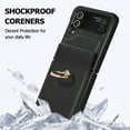 thumbnail image 2 of TECH CIRCLE Leather Case for Galaxy Z Flip 4 2022 (6.7 inch) - Shockproof Classic Case with Phone Ring Holder, Black, 2 of 11