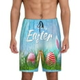 thumbnail image 3 of Lsque Happy Easter Mens Sleep Pajama Shorts,Short Pajama Pants, Cotton Ultra-Soft Knit-3X-Large, 3 of 9