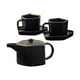 thumbnail image 4 of Juego de Tetera para en Miniatura 1/12, Taza Vívida, Decoración de Muebles, Platillos, Accesorios de Cocina, Metal para El Hogar, Negro Baoblaze Tetera de casa de muñecas, 4 of 8