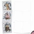 thumbnail image 4 of The Best Card Company - 20 Bulk Animal Note Cards Blank (4 x 5.12 Inch) - Fun Assorted Notecards with Envelopes (10 Designs, 2 Each) - Critter Snow Angels AM4187OCB-B2x10, 4 of 4
