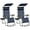 Navy Blue, variant on VibrantEcho Outdoor Zero Gravity Chair Foldable Recliner Adjustable Patio Lounge w/Canopy Shade, Side Cup Holder Tray, Carry Strap for Garden Beach Lawn Deck Black/1