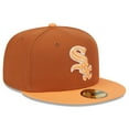 thumbnail image 3 of Men's New Era Brown/Orange Chicago White Sox Spring Color Basic Two-Tone 59FIFTY Fitted Hat, 3 of 6