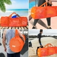 thumbnail image 7 of GSE Games & Sports Expert 6 Pack Large Mesh Duffel Bag with Zipper. Sport Equipment Scuba Bag for Sport Balls, Team Practice, Swimming Gear, Diving, Rafting, Water Sports - Orange, 7 of 7