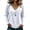 White&17^0624B, variant on Garbnen Womens Shirts Long Sleeve Fringed Trim Women V Neck Tops Patchwork Loose Fit Fall Winter Casual Trendy Womens blouses XL