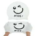 thumbnail image 5 of Unique Bargains 1 Pc Silicone Funny Face Swim Cap White, 5 of 5