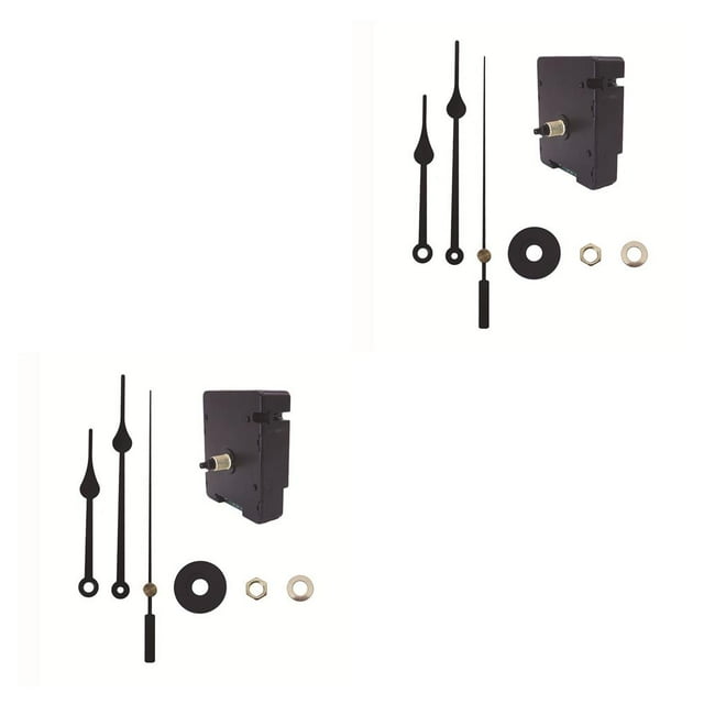 relayinert 1/2/3/5 Hanging Household Stitch Clock Swing Repair Quartz Clocks Mechanism Motor Kits for Clockwork Plastic Metal Replacing Black 2PCS
