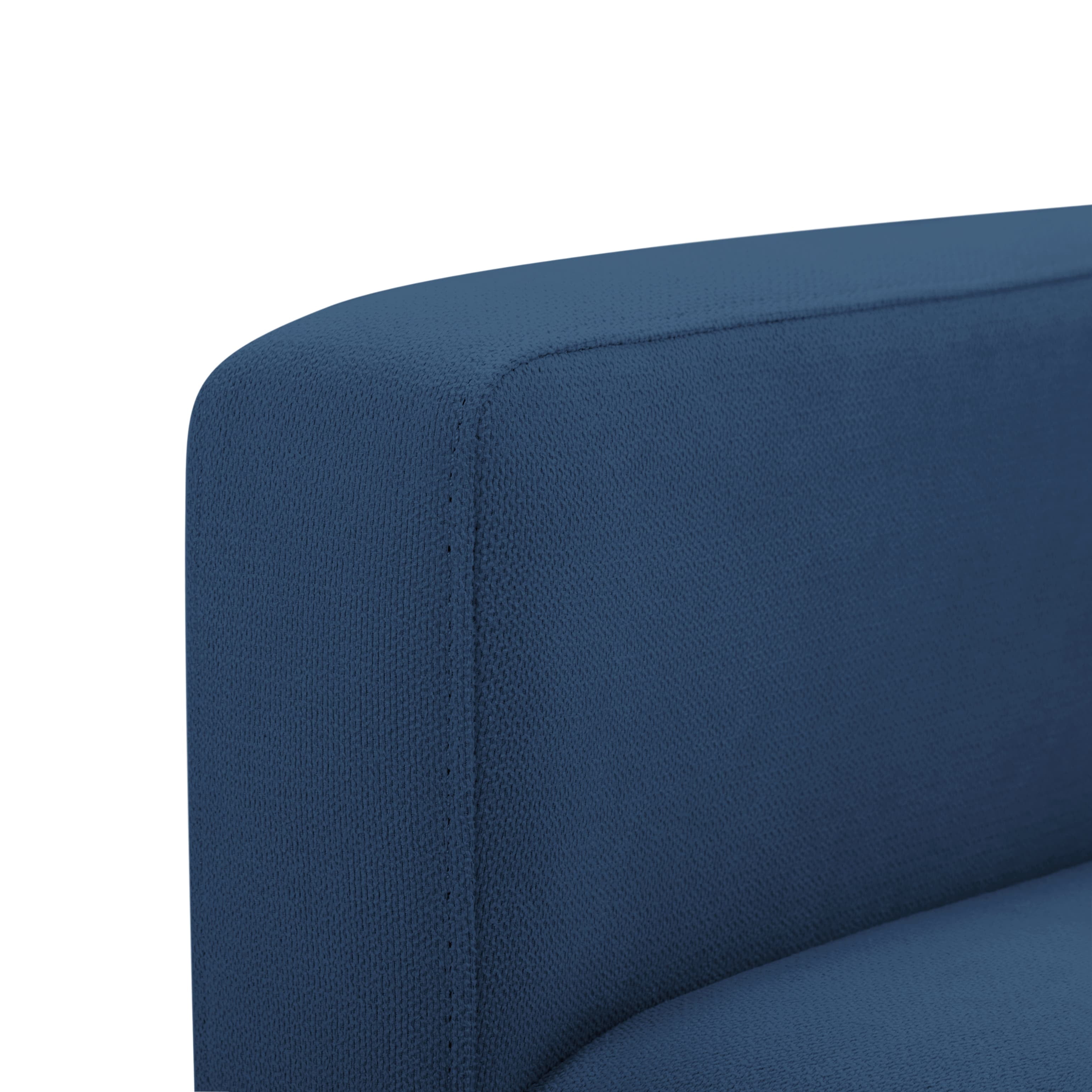BSHTI 51.2" Standard Loveseat Couch,with Removable Back Cushions,Sturdy Construction,Linen Blend Upholstery,Square Arm,Navy Blue