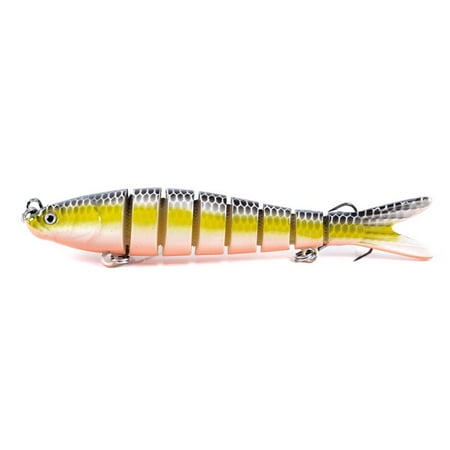 3.94 Inch Fishing Lures Hard Minnow Baits Life-Like Swimbait Fishing Lures Minnow Hard Lure Bass Trout Baits Kit Topwater Hard Baits Crankbait Swimbait for Saltwater Freshwater