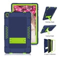 thumbnail image 3 of FIEWESEY for Lenovo Tab P11 Case,Heavy-Duty Drop-Proof Shock-Resistant Rugged Protective case(with Stand) for Lenovo Tab P11/P11 Plus 11 inch Tablet+Screen Protector(Navy/Green+1 Pack), 3 of 6