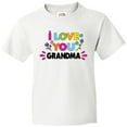 thumbnail image 3 of Inktastic I Love You Grandma with Flowers Youth T-Shirt, 3 of 5